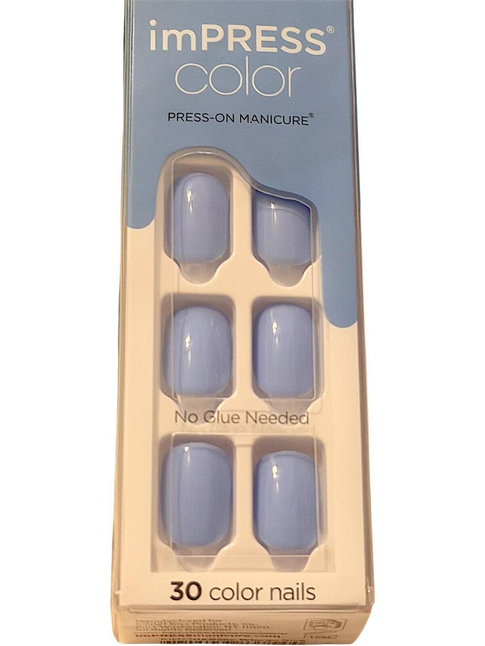 imPRESS Color Press-On Manicure 30 Color Nails - Light Blue